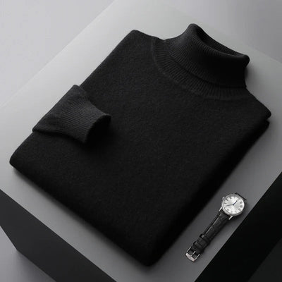 Elegant Merino Wool Turtleneck Sweater