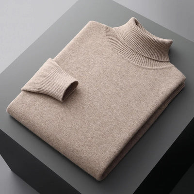 Elegant Merino Wool Turtleneck Sweater
