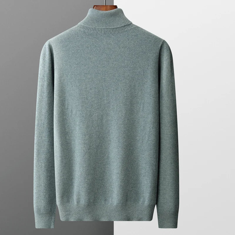 Elegant Merino Wool Turtleneck Sweater