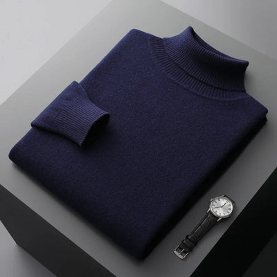 Elegant Merino Wool Turtleneck Sweater