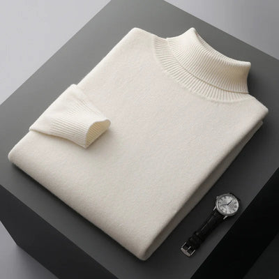Elegant Merino Wool Turtleneck Sweater