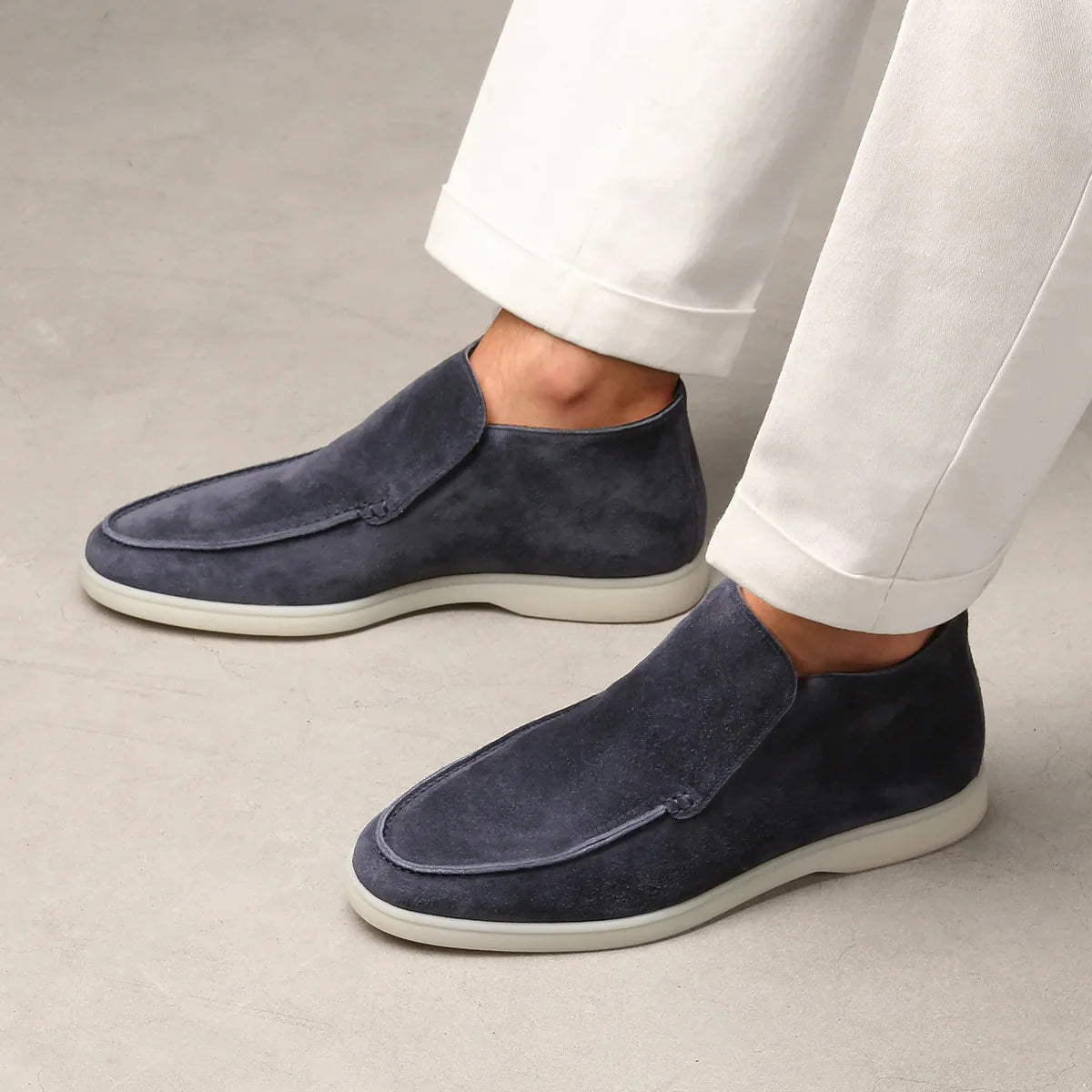 Elegant Suede Loafers for Men