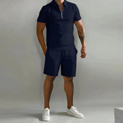 Summer Polo and Shorts Set for Men