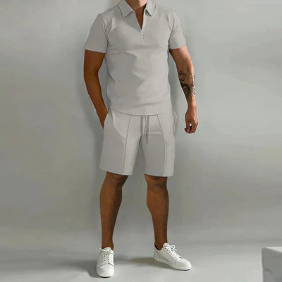 Summer Polo and Shorts Set for Men