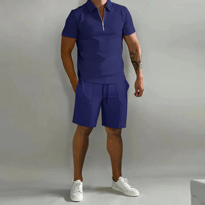 Summer Polo and Shorts Set for Men
