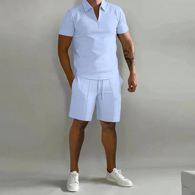 Summer Polo and Shorts Set for Men