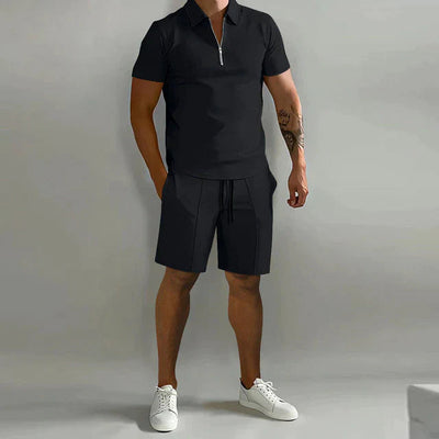 Summer Polo and Shorts Set for Men