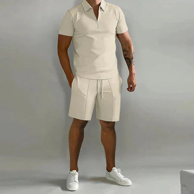 Summer Polo and Shorts Set for Men