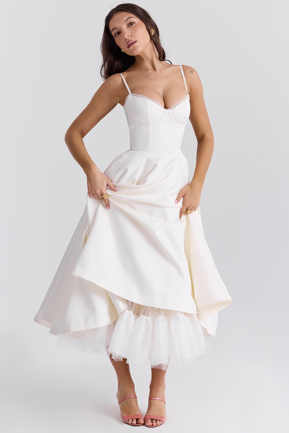 Elegant Vintage Midi Dress