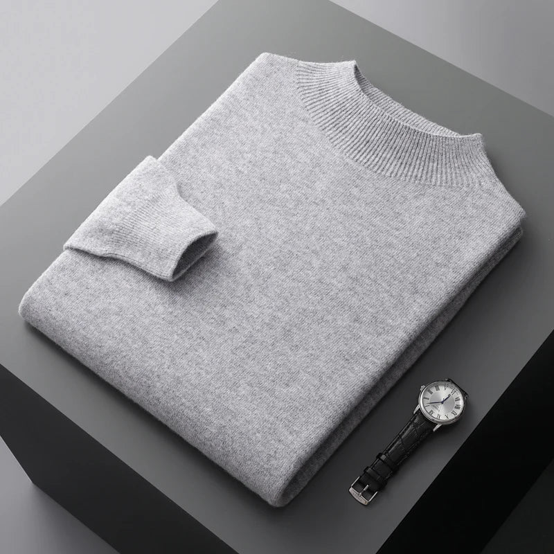 Casual Wool Crew Neck Sweater