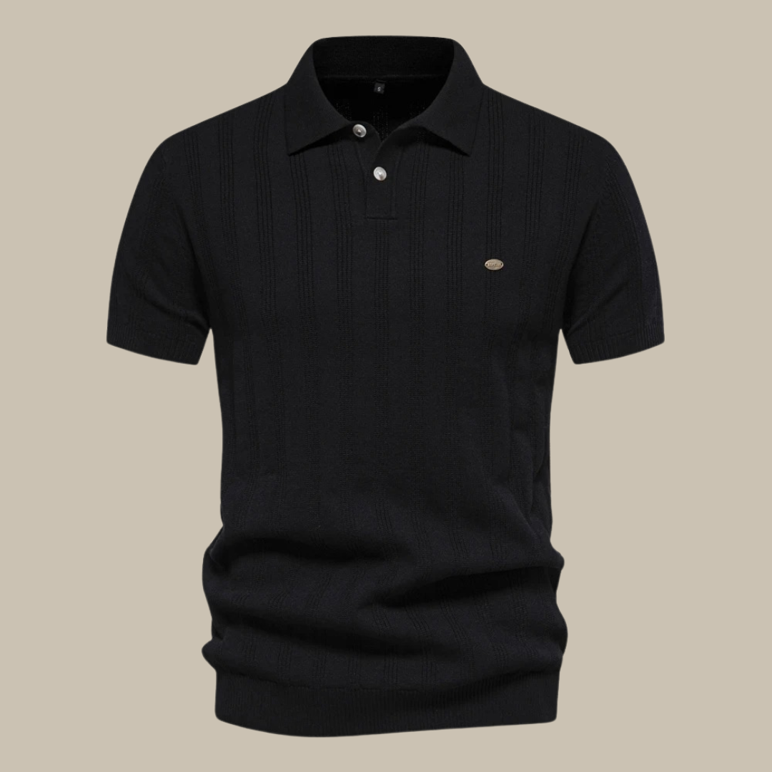 Smart Casual Wool Short-Sleeve Polo