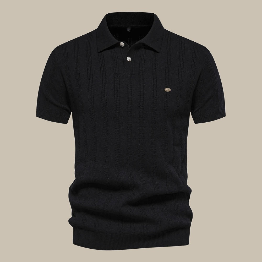 Smart Casual Wool Short-Sleeve Polo