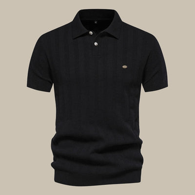 Smart Casual Wool Short-Sleeve Polo