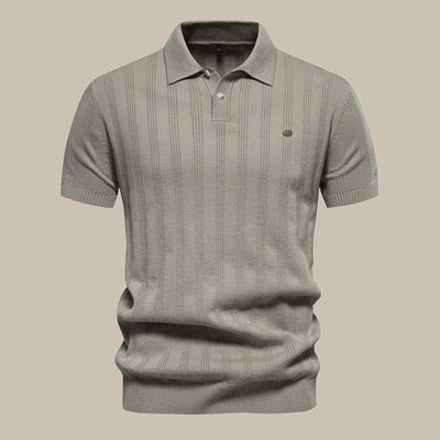 Smart Casual Wool Short-Sleeve Polo
