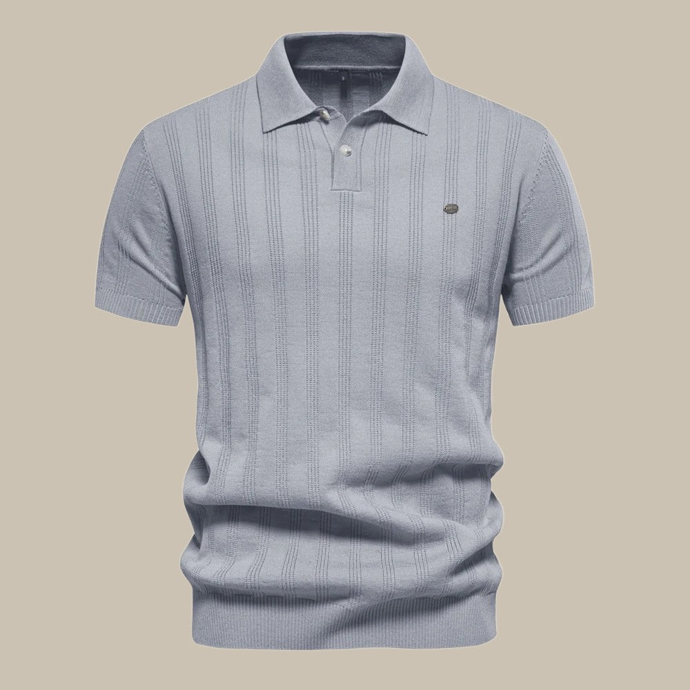Smart Casual Wool Short-Sleeve Polo