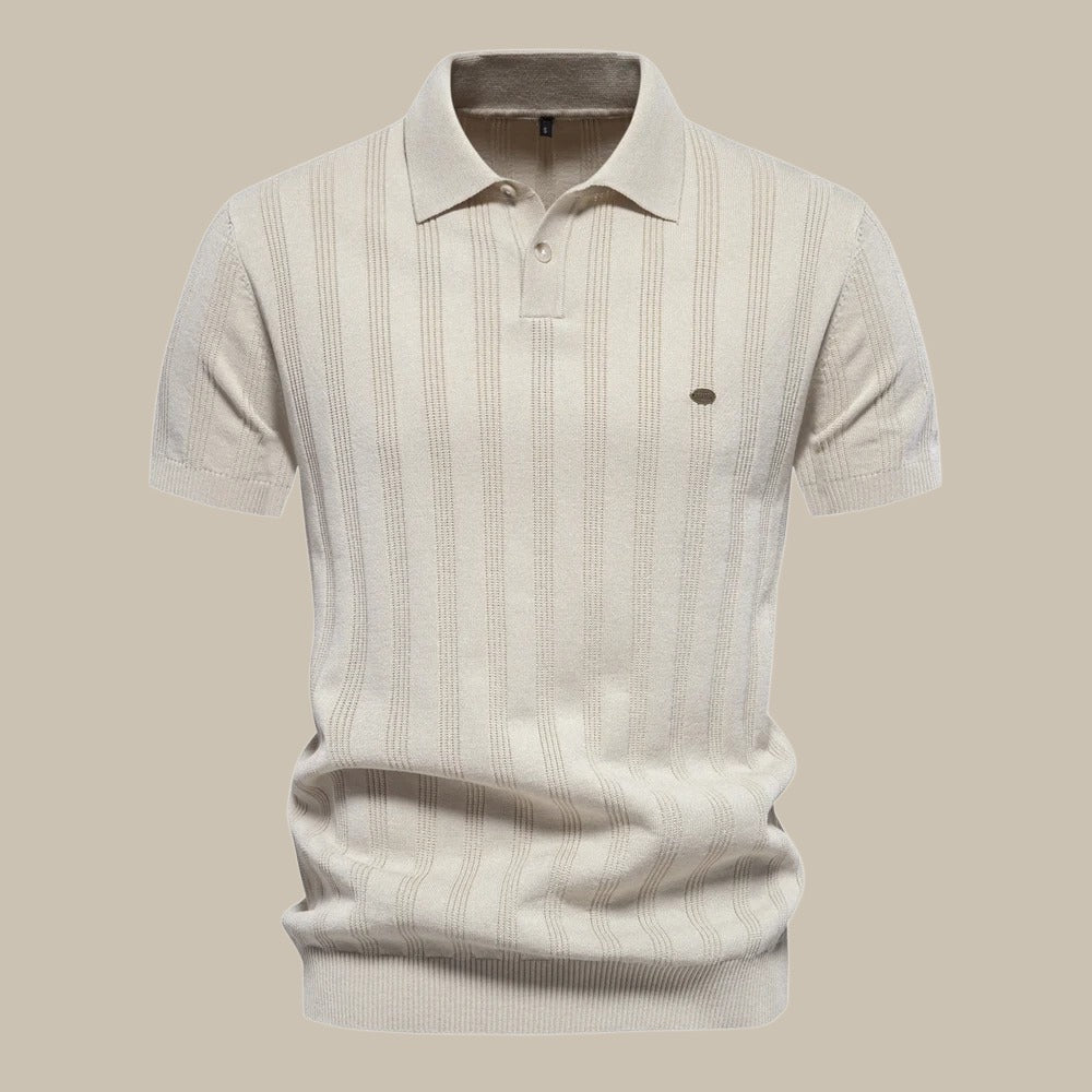 Smart Casual Wool Short-Sleeve Polo