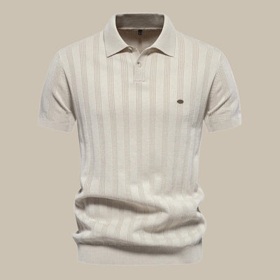 Smart Casual Wool Short-Sleeve Polo