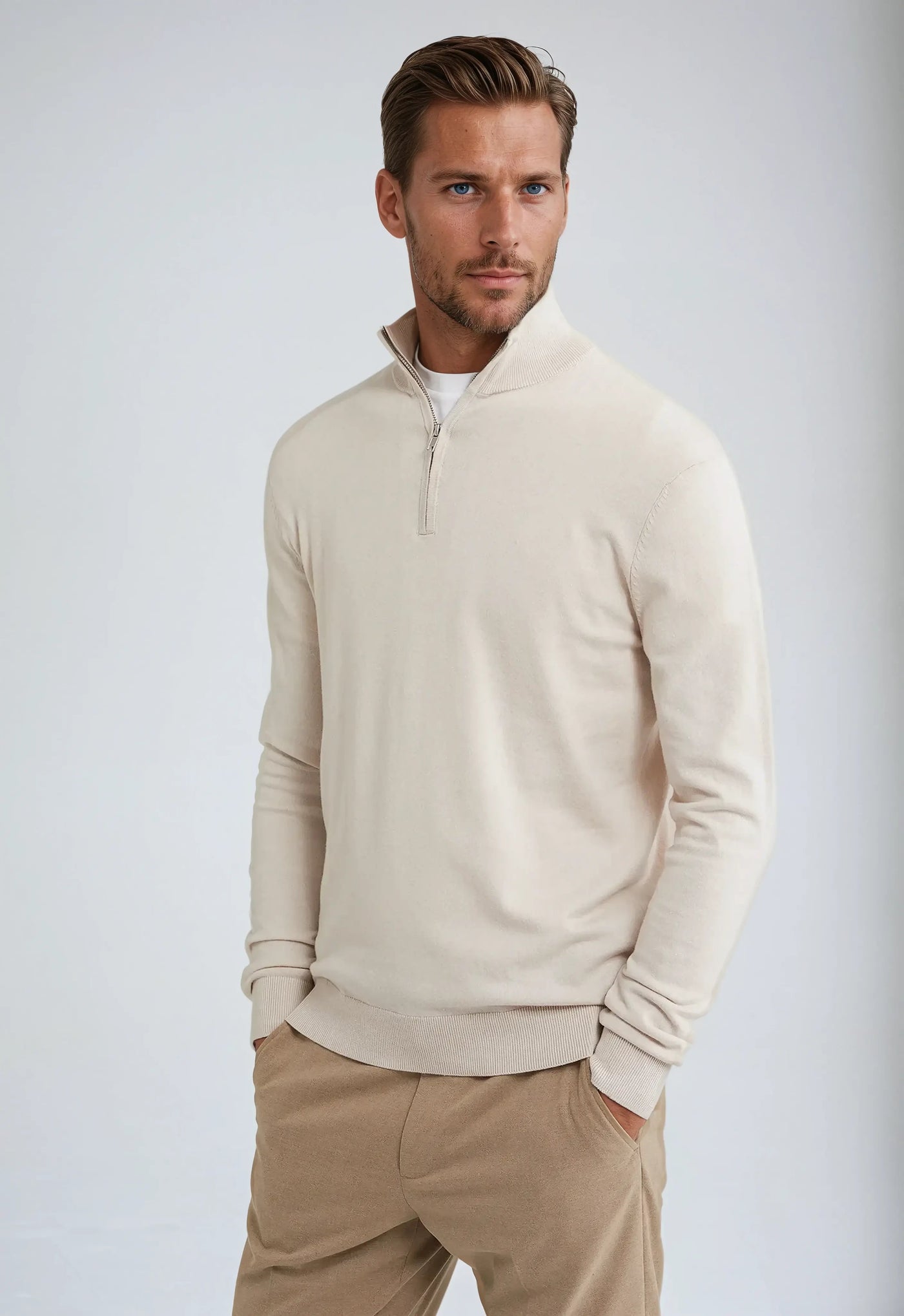 Variant image for Essential Half Zip Sweater-1