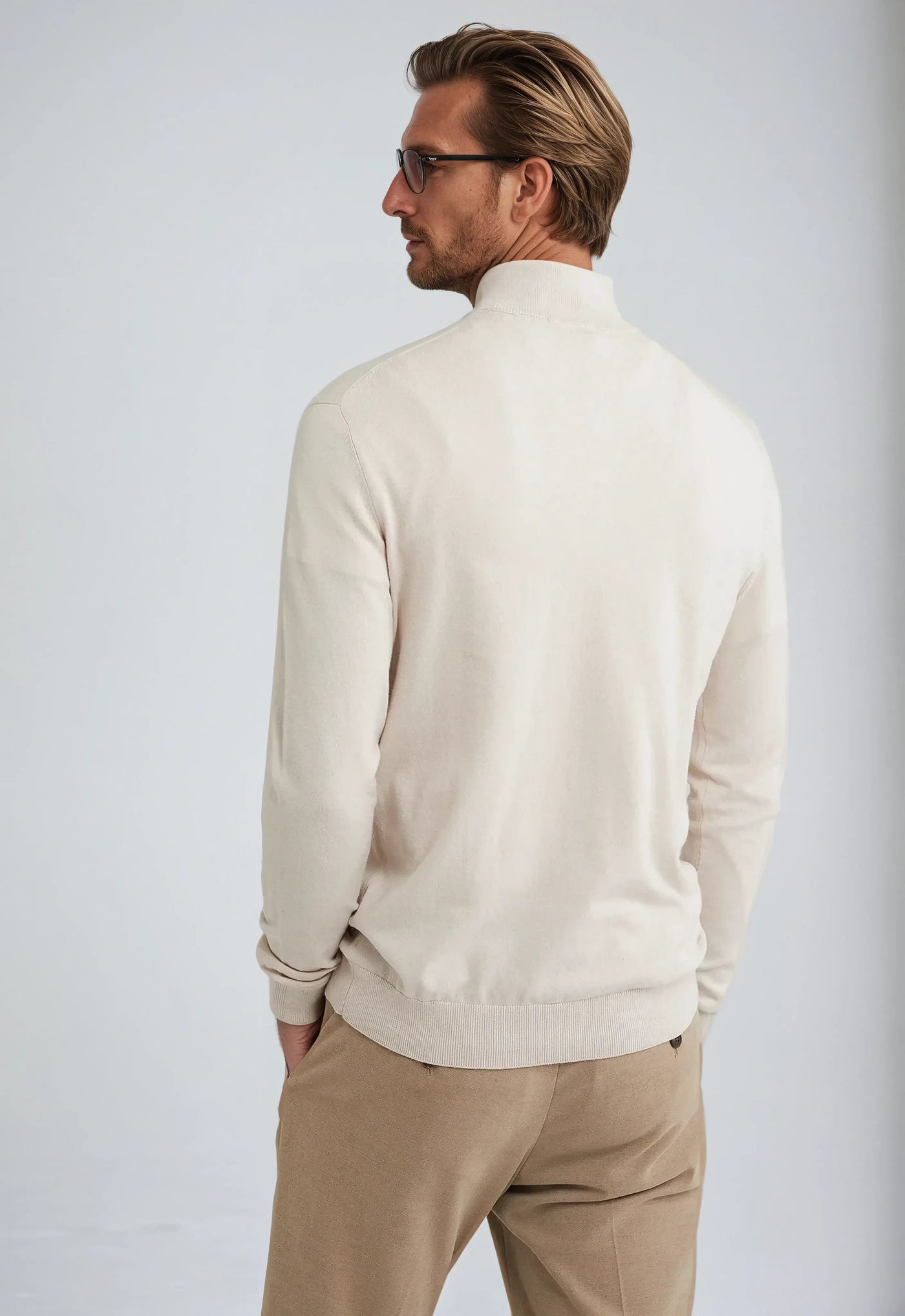 Essential Half Zip Sweater-2