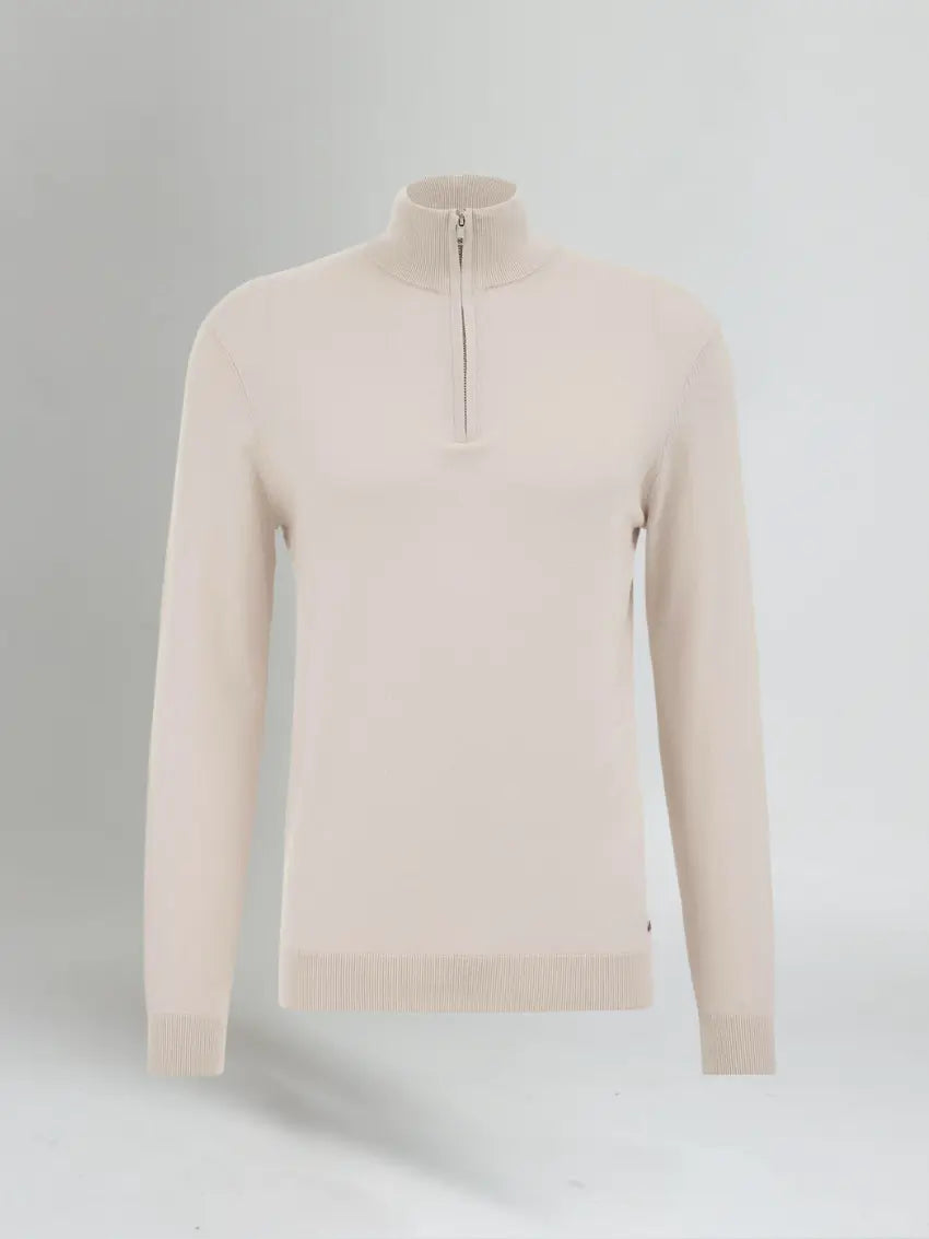 Essential Half Zip Sweater-3