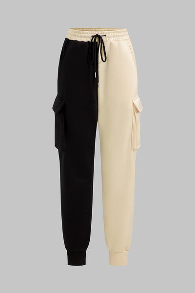 Ensemble à capuche et pantalon à cordon, confortable, tissu polaire doux, décontracté, pour un look casual élégant, taille S, disponible en plusieurs couleurs.