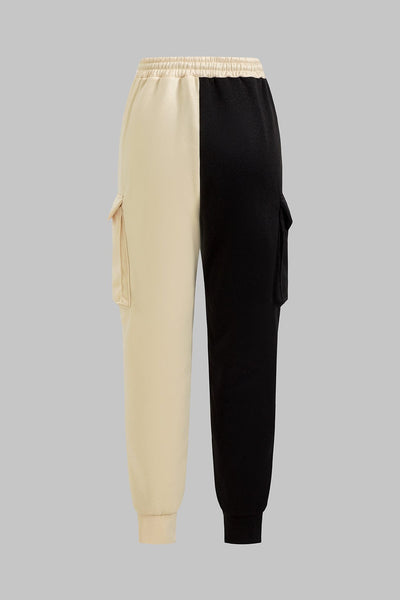 Ensemble à capuche et pantalon à cordon, confortable, tissu polaire doux, décontracté, pour un look casual élégant, taille S, disponible en plusieurs couleurs.