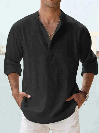 Italian Linen Casual Beach Shirt