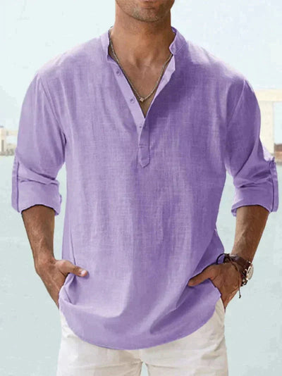 Italian Linen Casual Beach Shirt