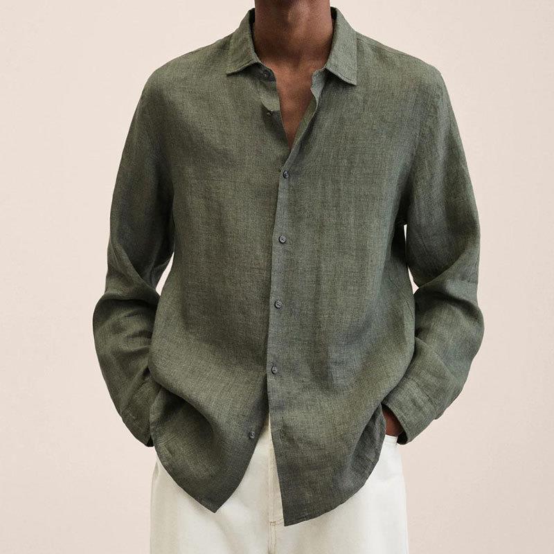 Italian Linen Long-Sleeve Shirt
