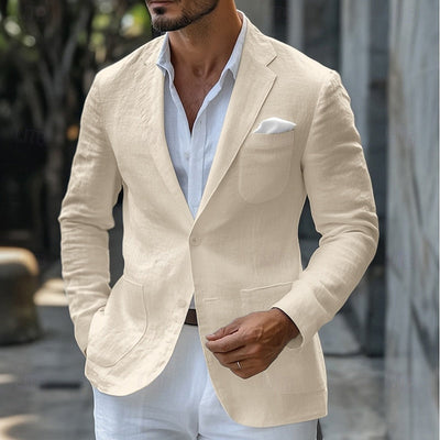 Italian Linen Summer Blazer Jacket