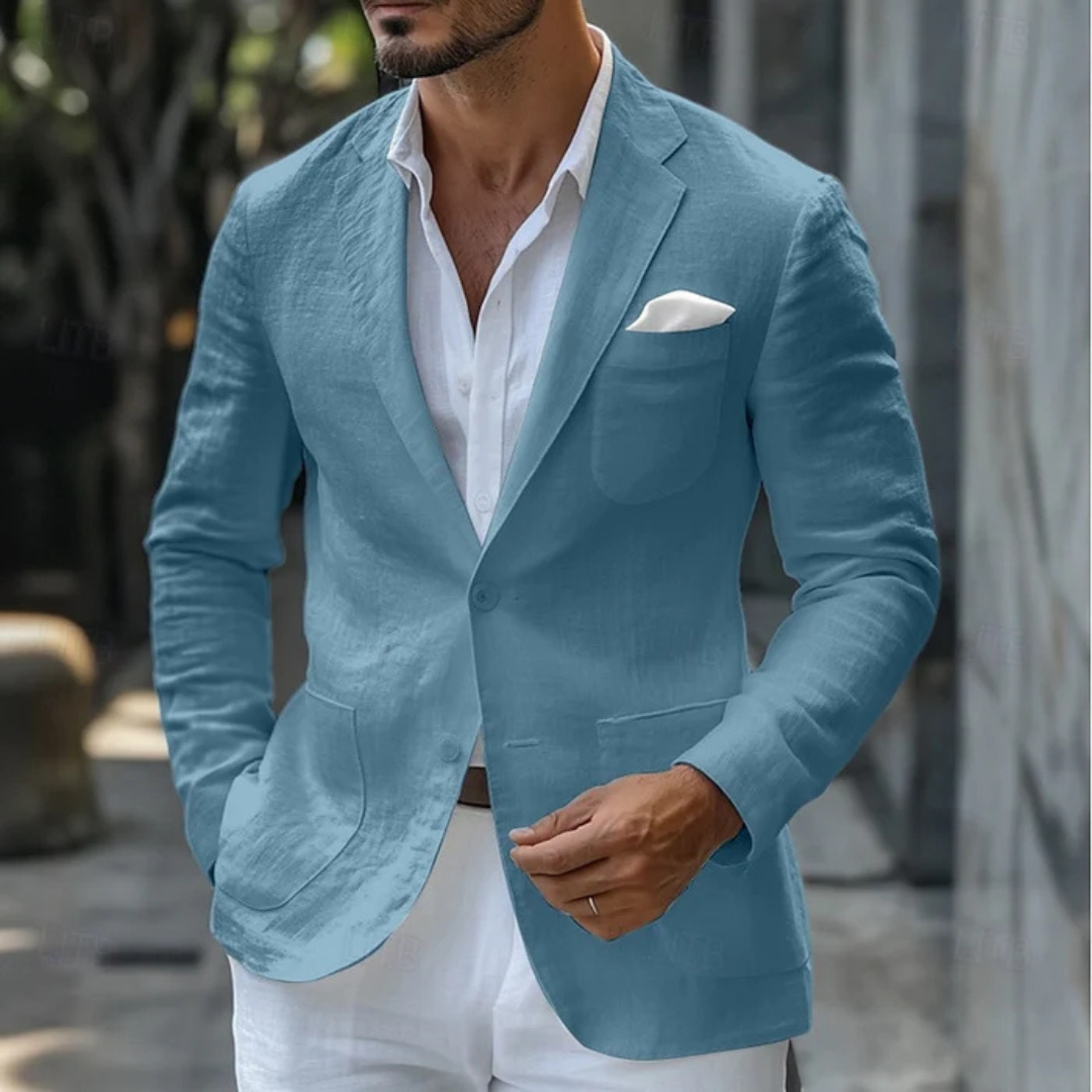 Italian Linen Summer Blazer Jacket