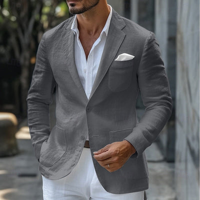 Italian Linen Summer Blazer Jacket