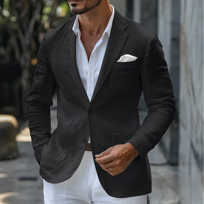 Italian Linen Summer Blazer Jacket