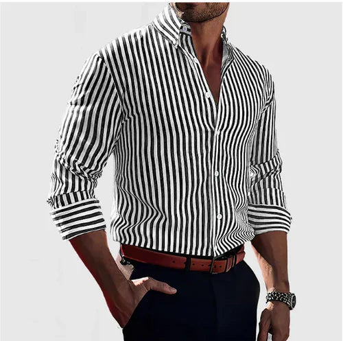 Kai - Old Money Striped Shirt