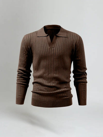 Men's Long Sleeve Polo Shirts-3