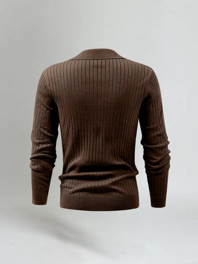 Men's Long Sleeve Polo Shirts-5