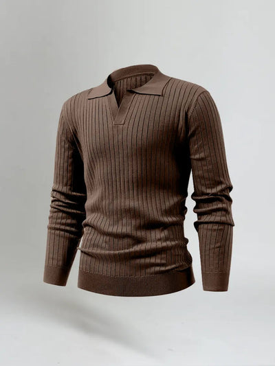Men's Long Sleeve Polo Shirts-4