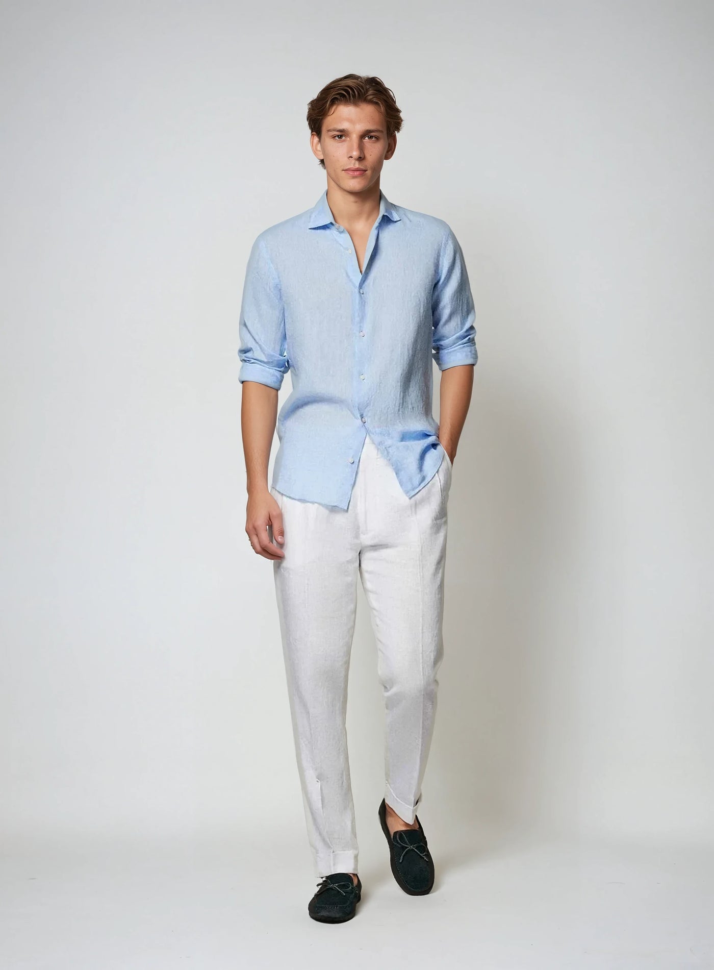 Men's Linen Shirt-3