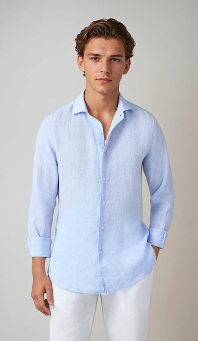 Men's Linen Shirt-6
