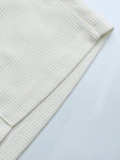 Lightweight Solid Polo Shorts Set