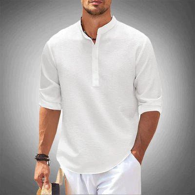Lightweight Casual Henley Shirt for Men