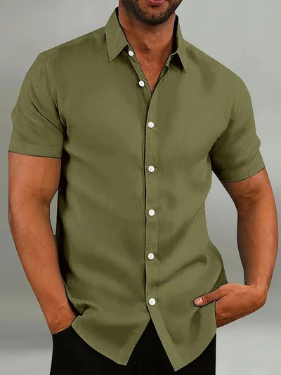 Lightweight Cotton Short-Sleeve Shirt