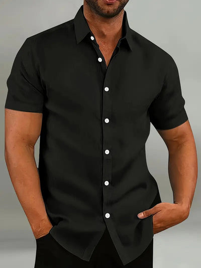 Lightweight Cotton Short-Sleeve Shirt