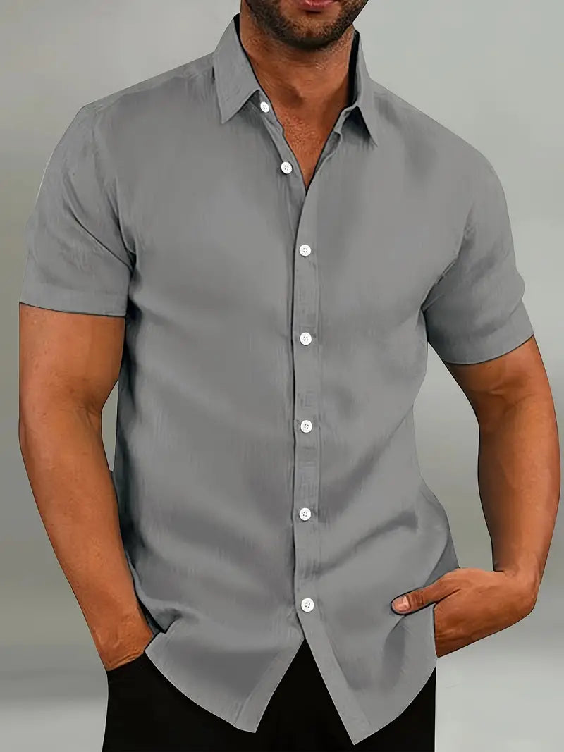 Lightweight Cotton Short-Sleeve Shirt
