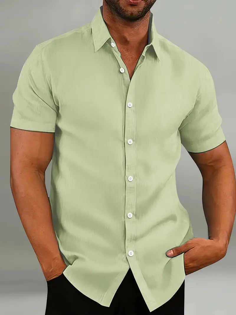Lightweight Cotton Short-Sleeve Shirt