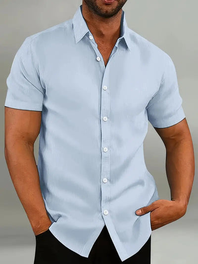 Lightweight Cotton Short-Sleeve Shirt