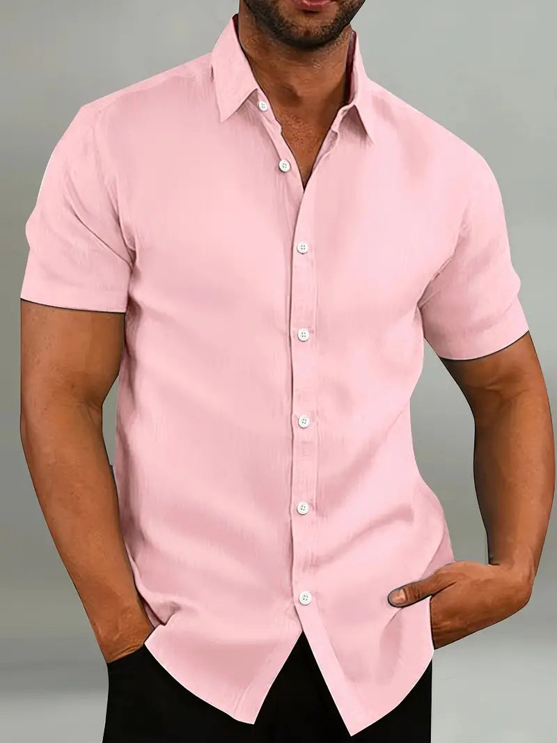 Lightweight Cotton Short-Sleeve Shirt