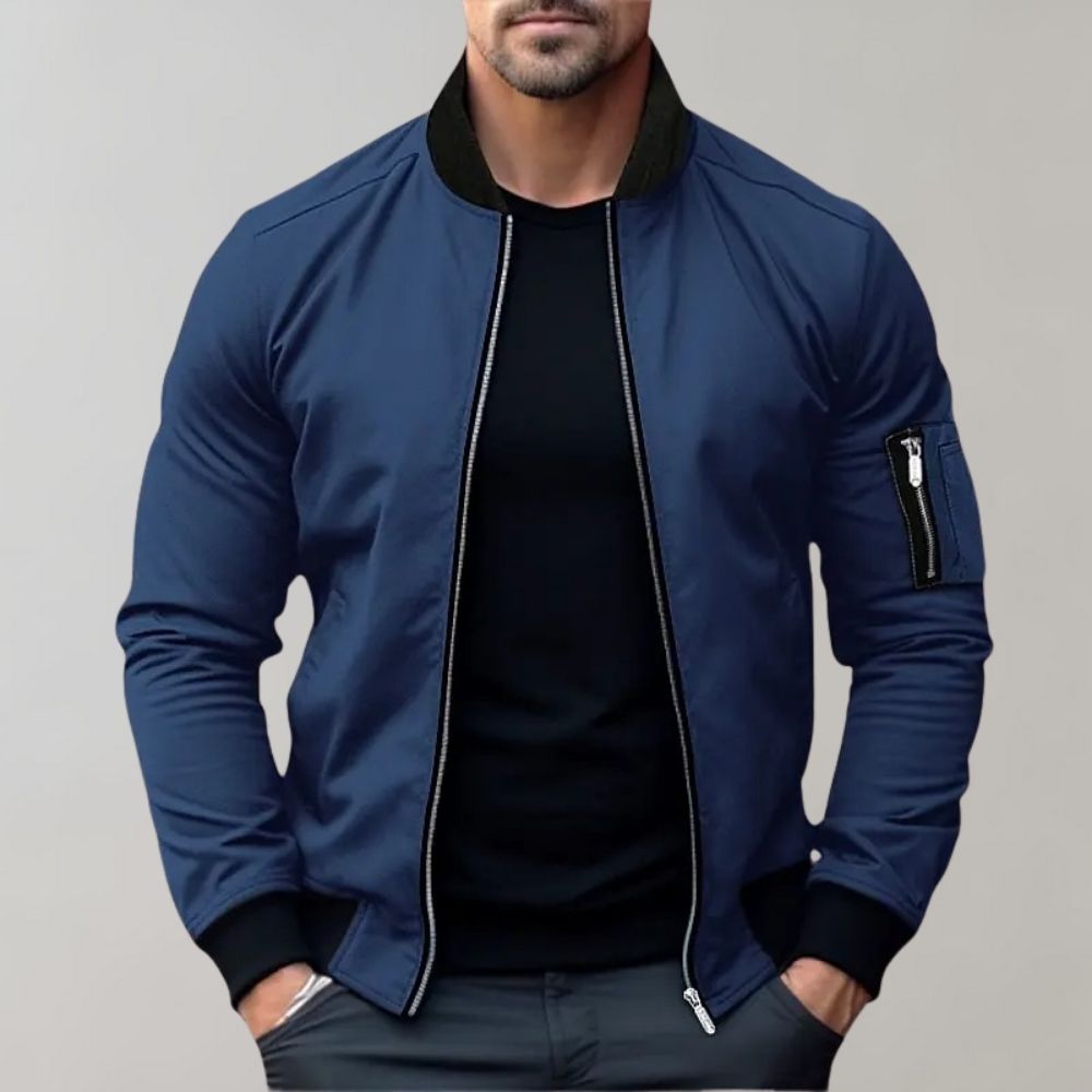 Lightweight Slim Fit Bomber Jacket