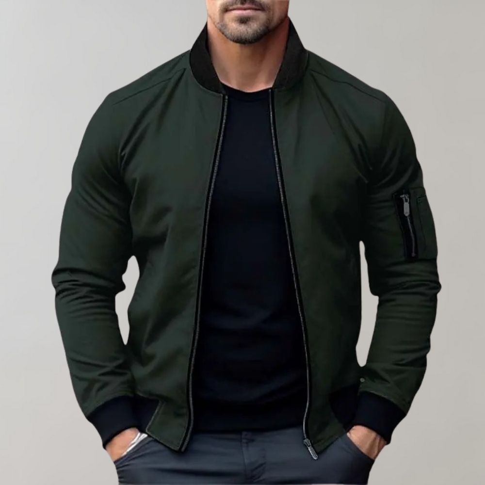 Lightweight Slim Fit Bomber Jacket