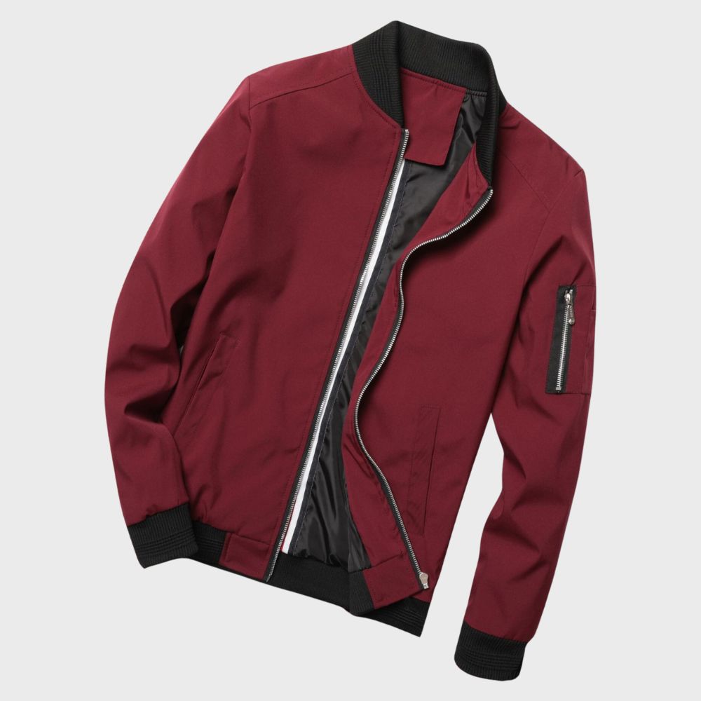 Lightweight Slim Fit Bomber Jacket